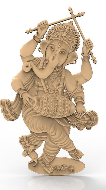 3d Ganesh, Ganpati, Murti HD phone wallpaper