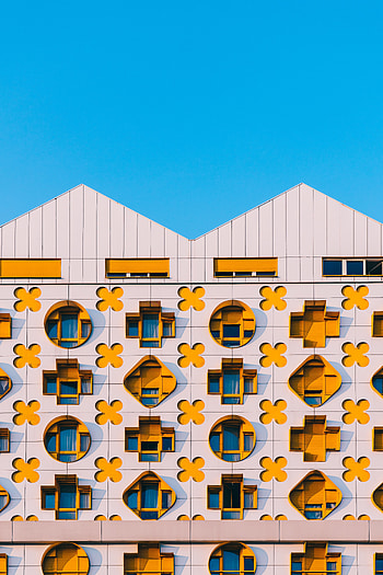 Windows, Architecture, Building, Minimalism, Facade, Decoration HD phone wallpaper