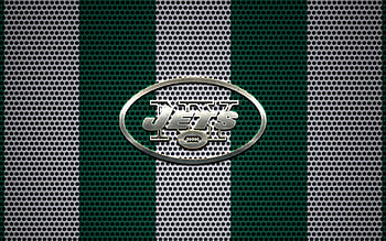 New York Jets, Logo design, American Football club, Metal emblem HD wallpaper