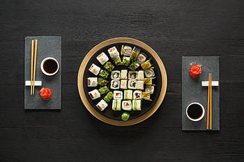 food, sushi HD wallpaper