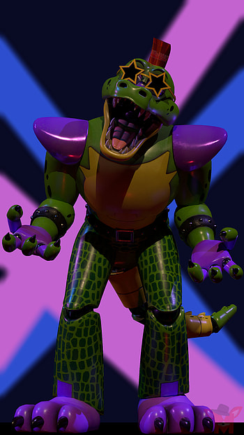 FNAF Security Breach Star-Style : Glam Gator in Action, Five Nights at Freddy's: Security Breach, Five Nights at Freddy's HD phone wallpaper