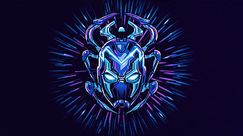 Blue Bettle Logo, blue-beetle, 2023-movies, movies, superheroes, logo HD wallpaper