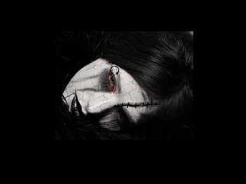 Nothingness, sad, darkness, alone, eyes, evil, goth, girl, eye HD wallpaper
