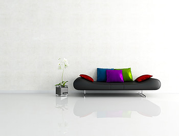 Interior, Miscellanea, Miscellaneous, Minimalism, Sofa, Graphics, Pillows, Cushions HD wallpaper