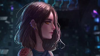 Lily Cyberpunk Anime Girl Science Fiction , cyberpunk, anime-girl, anime, artist, artwork, digital-art, deviantart HD wallpaper