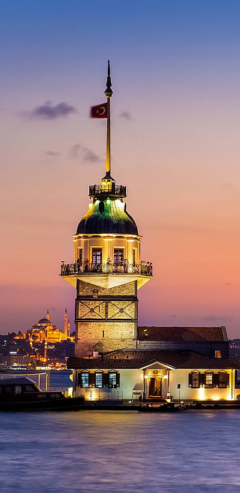 Istanbul, Turkey, Maiden Tower HD phone wallpaper