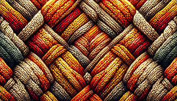 Knit Pattern in Fall Colors, rope, texture, orange (Color) HD wallpaper
