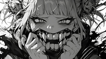 Himiko Toga Anime - My Hero Academia Manga Art, Anime, My Hero Academia, Himiko Toga, manga, Black And White Anime HD wallpaper