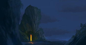 Art, Rock, Cave, Traveler, Wayfarer HD wallpaper