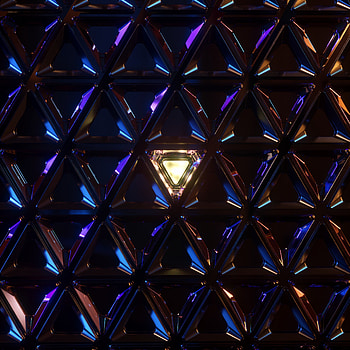 Texture, Dark, Structure, Textures, Grid, Glow, Triangles HD phone wallpaper