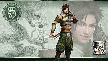 Zhang Bao, games, dynasty warriors, lone, cg, weapon, video games, male, spiky hair HD wallpaper