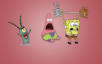 Plankton, SpongeBob SquarePants, Animation, Unique HD wallpaper