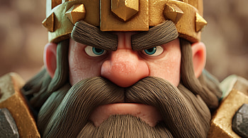 Barbarian King - Clash Royale & CoC, mobile game, Clash Royale HD wallpaper