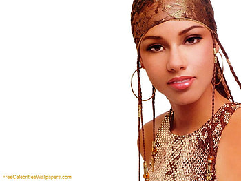 Alicia Keys, pretty, pop singer, dress, hair, nice eyes, female HD wallpaper
