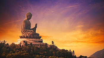The biggest lord Buddha statue HD wallpaper