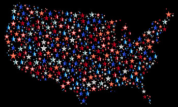 Stars, Usa, Vector, United States, America, Map HD wallpaper