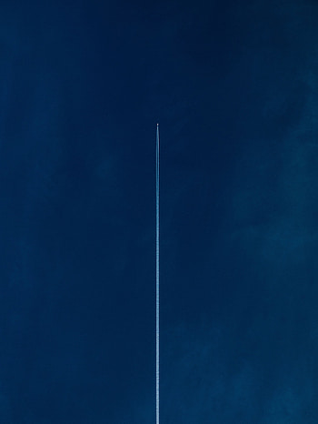 Sky, Minimalism, Flight, Airplane, Plane, Stripe, Band HD phone wallpaper