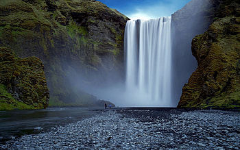 Landscape, Waterfalls HD wallpaper