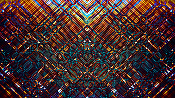 Pattern, squares, glitch, abstract HD wallpaper