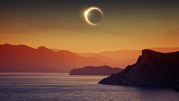 Solar eclipse, , 1440p resolution HD wallpaper