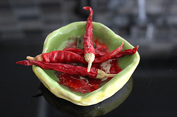 Food, Pepper, Plate, Chile, Dried HD wallpaper