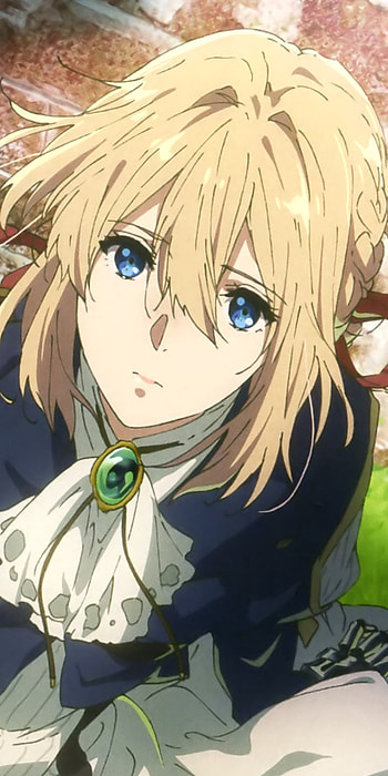 blue eyes, Violet Evergarden (Character), Anime, Violet Evergarden HD phone wallpaper