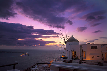 Windmill Building Sunrise Beach Coast , windmill, nature, sunrise, beach, coast HD wallpaper