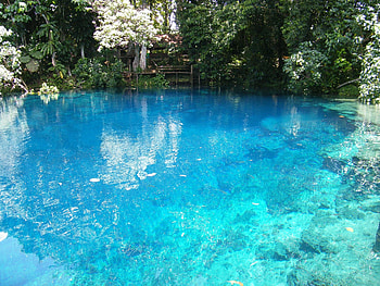 Espiritu Santo, Vanuatu blue holes, Natural wonders, Crystal-clear water HD wallpaper