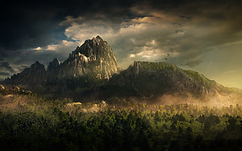 Landscape, Mountains HD wallpaper