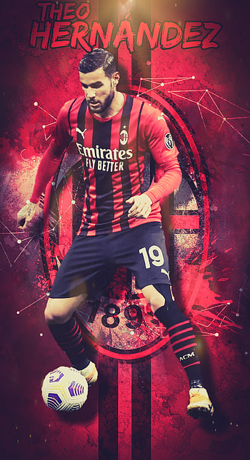 Theo Hernández, seriea, acmilan, realmadrid, france, hernandez, football, leftback, ucl HD phone wallpaper