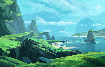 artistic, landscape HD wallpaper