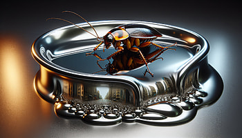 Stunning Cockroach for Backgrounds, cockroach, insect, metal, surreal HD wallpaper