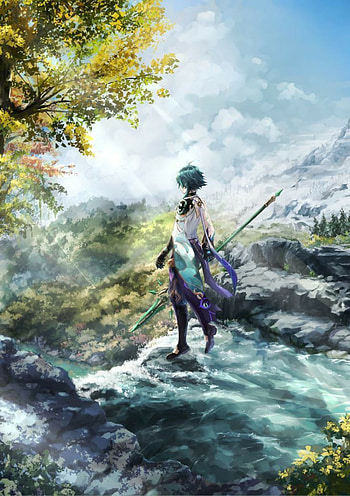 Xiaotheyaksha, cloud, sky, genshinimpact, xiao HD phone wallpaper