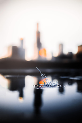 Water, Macro, Spray, Splash, Blur, Smooth HD phone wallpaper