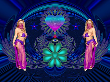 The World of Desire, eye candy, abstract, 3d, fractal, collage HD wallpaper