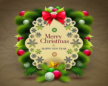 Merry Christmas!, winter, holidays, luxury, christmas luxury, balls, digital art, beautiful, 3D art, greetings, cards, christmas, xmas and new year, lovely, bow HD wallpaper