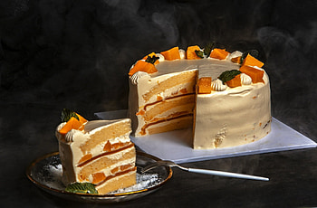 Cake, food, cream, yummy HD wallpaper