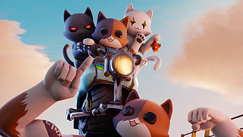 Meowscles Robot Kit Fortnite HD wallpaper