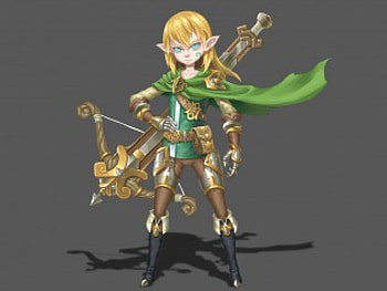 Big Bow, emotional, blonde, long hair, mad, cape, sinister, blonde hair, male, warrior, bow, blond, archer, armor, boy, anime, mantle, serious, angry, guy HD wallpaper