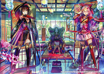 Party, phantasie, shiki, colors, girls, fuji HD wallpaper