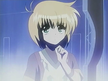 Yuuno Scrya Screenshot, other, n-n, yuuno, p, screenshot, yuuno scrya, mgln, magical girl lyrical nanoha, anime, scrya, thinking HD wallpaper