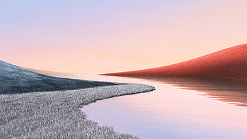 Microsoft Surface Landscape HD wallpaper