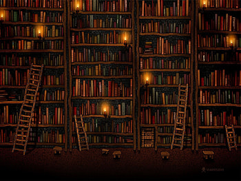 Giant library night in 2020. Book background, Book , Books, Library Aesthetic Laptop HD wallpaper