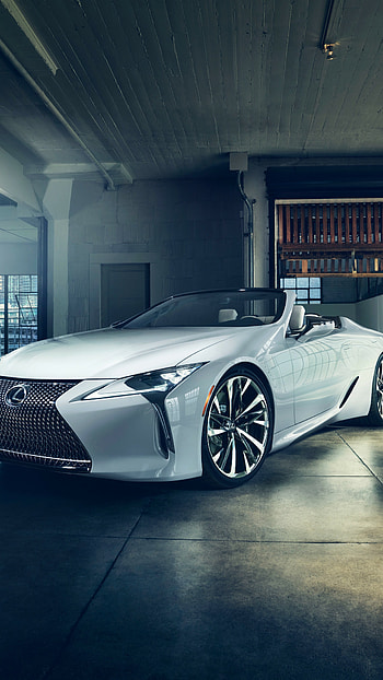 Lexus LC Convertible, Detroit Auto Show HD phone wallpaper