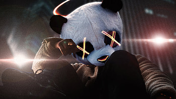Mafia Panda , panda, artist, artwork, digital-art HD wallpaper