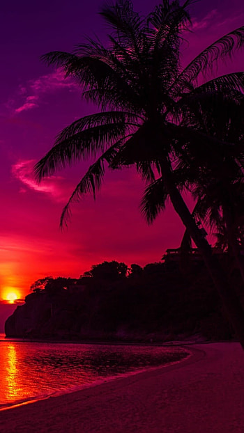 Thailand Travels, Beach sunset, Thailand scenery HD phone wallpaper