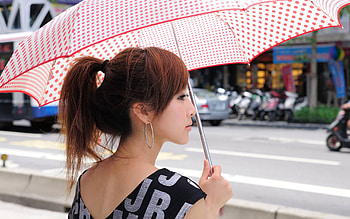Beauty Taiwan, umbrella, alone, taiwan, girls, people HD wallpaper