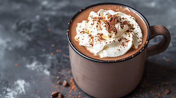 Deluxe Hot Chocolate with Whipped Cream, Whipped Cream, hot chocolate, drink, mug HD wallpaper