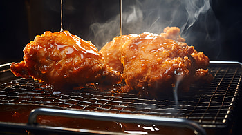 Crispy Fried Chicken, food, Fried Chicken, Barbecue sauce, cooking HD wallpaper