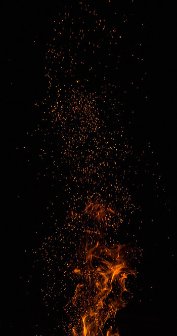 Dark, Flame, Sparks HD phone wallpaper